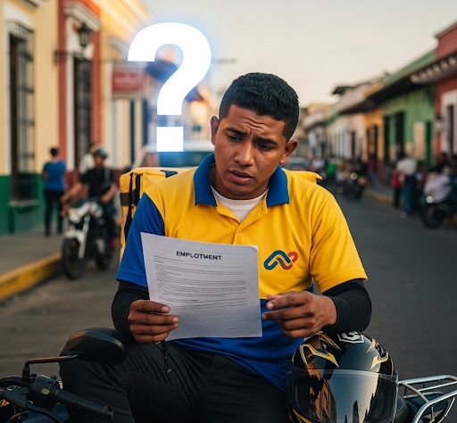 Trabajadores de Apps en Nicaragua