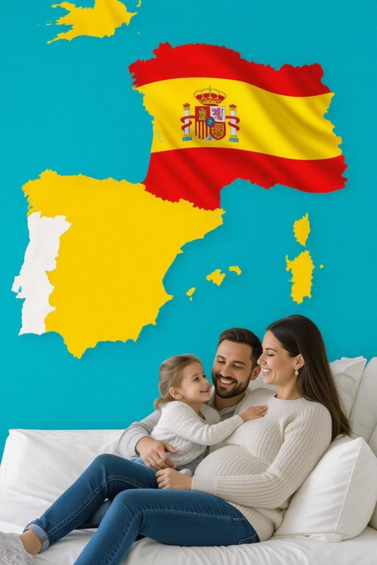 Generate a picture for Guía Completa de la Baja por Maternidad y Paternidad en España 2025