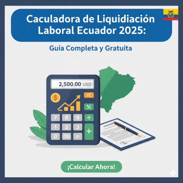 Calculadora de Liquidación Laboral Ecuador