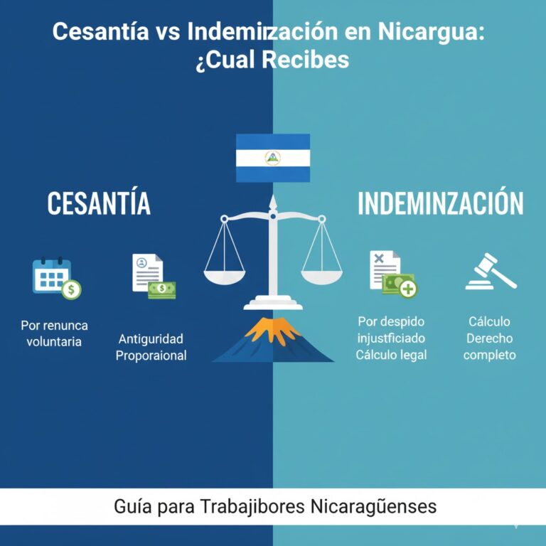 Cesantía vs Indemnización en Nicaragua