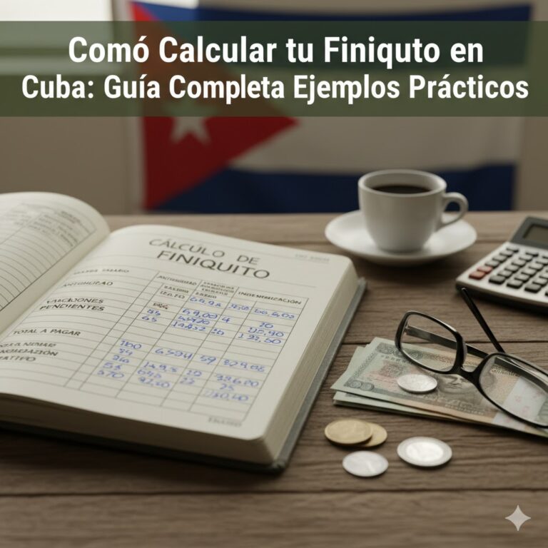 Cómo Calcular tu Finiquito en Cuba