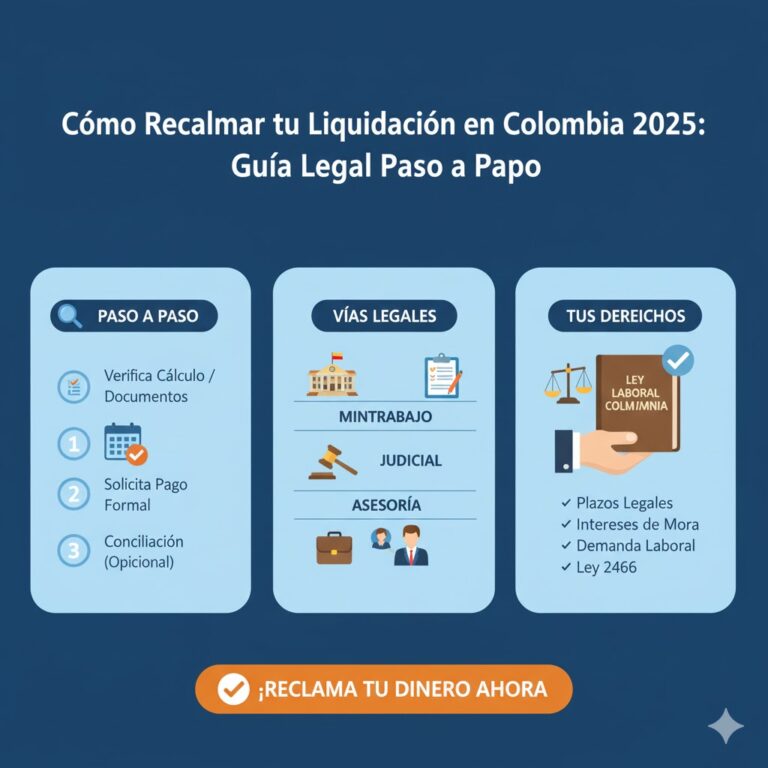 Cómo Reclamar tu Liquidación en Colombia 2025