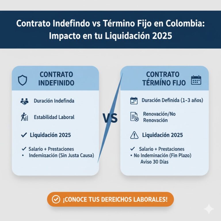 Contrato Indefinido vs Término Fijo en Colombia