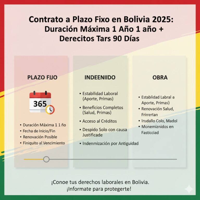 Contrato a Plazo Fijo en Bolivia