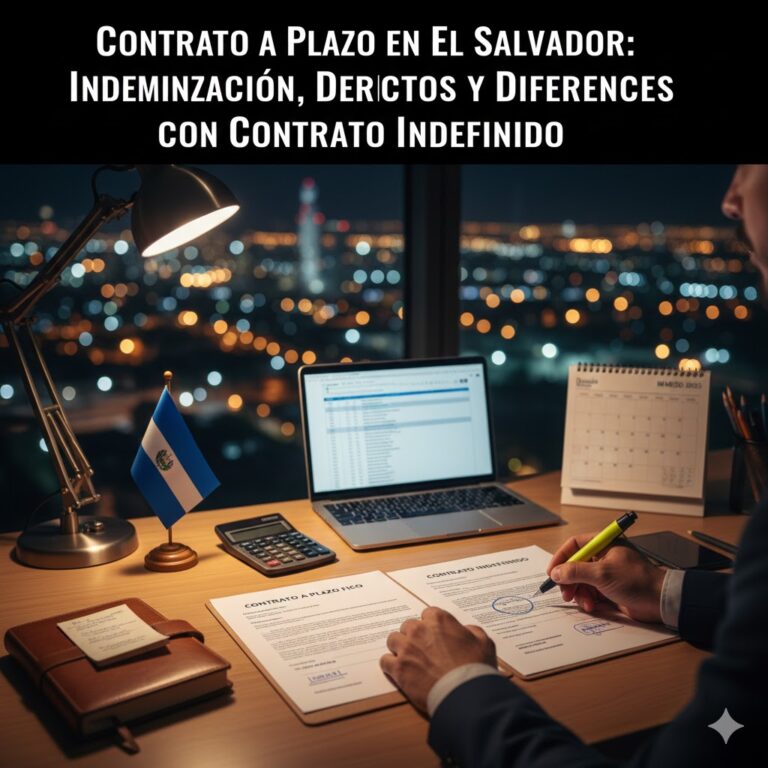 Contrato a Plazo en El Salvador