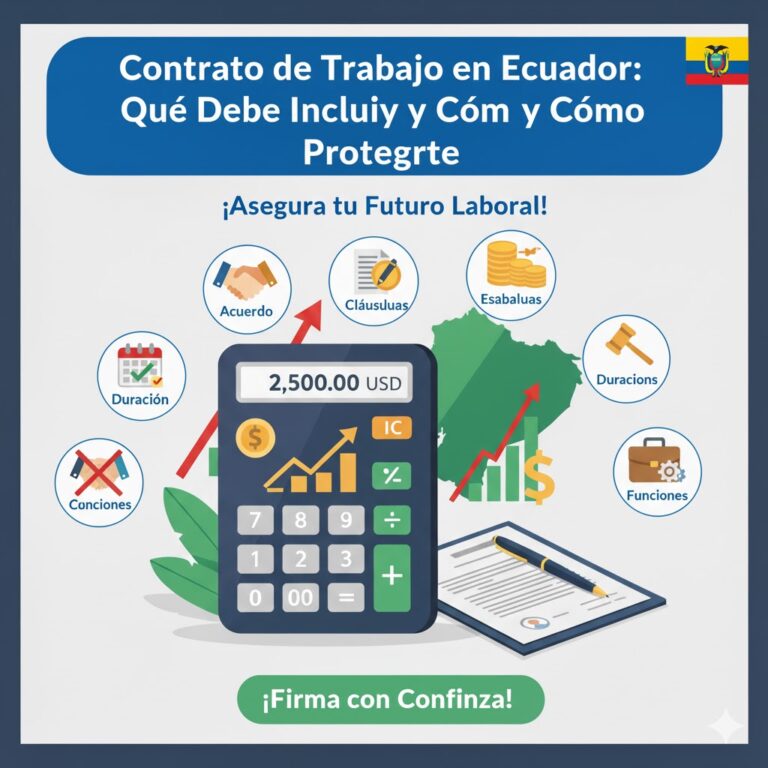 Contrato de Trabajo en Ecuador Qué Debe Incluir y Cómo Protegerte