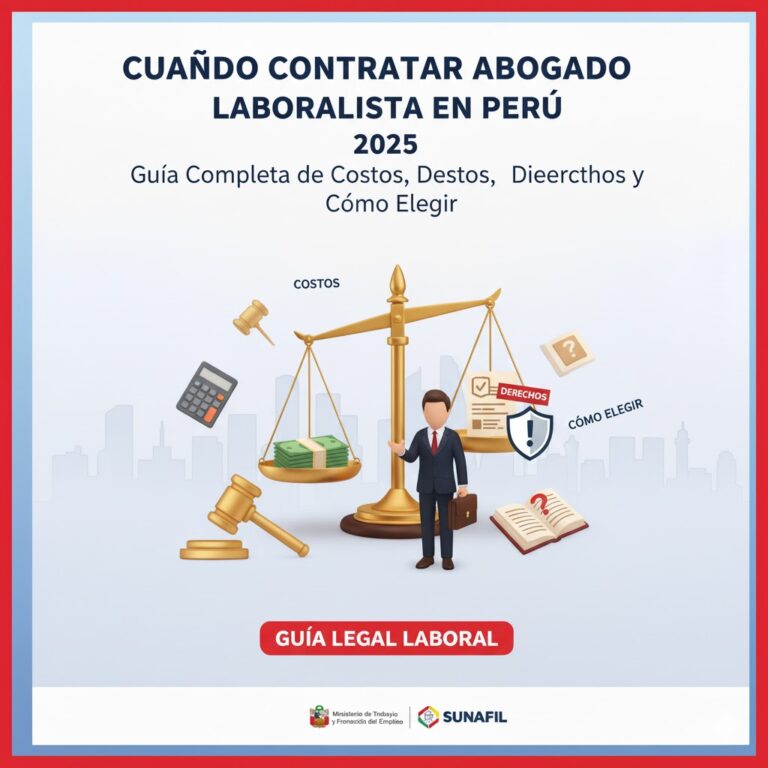 Cuándo Contratar Abogado Laboralista en Perú 2025