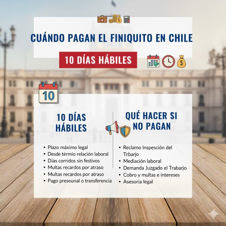 Cuándo Pagan el Finiquito en Chile