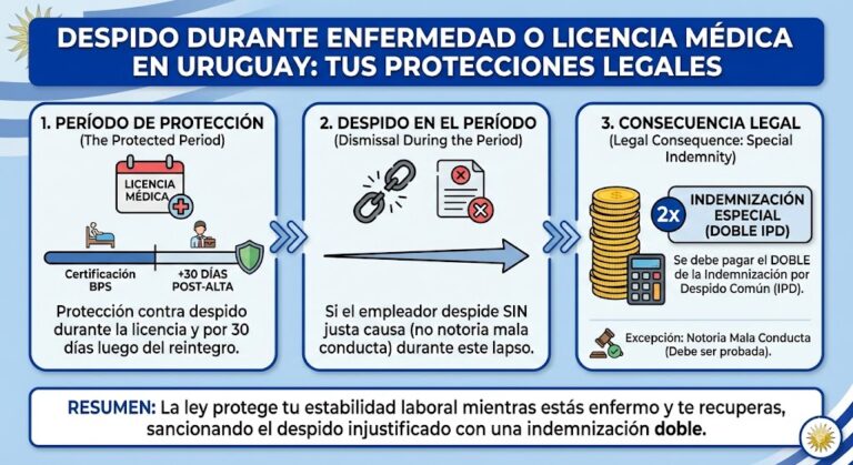 Despido Durante Enfermedad o Licencia Médica en Uruguay