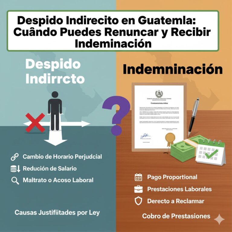 Despido Indirecto en Guatemala