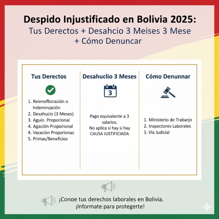 Despido Injustificado en Bolivia