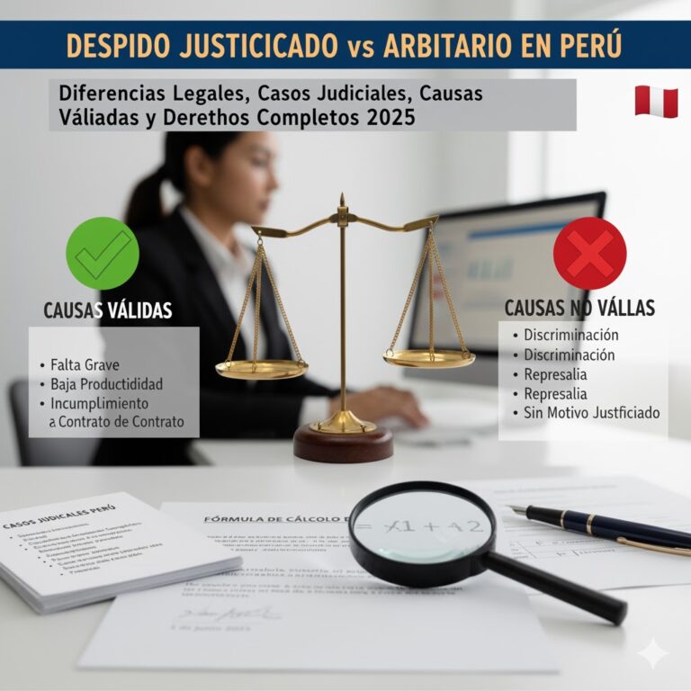 Despido Justificado vs Arbitrario en Perú