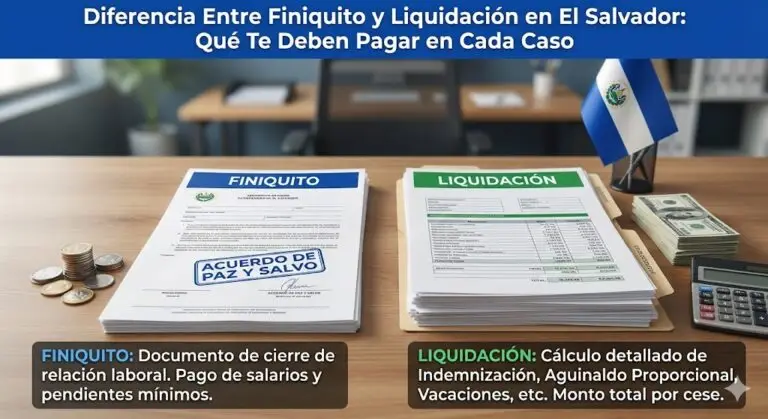 Diferencia Entre Finiquito y Liquidación en El Salvador