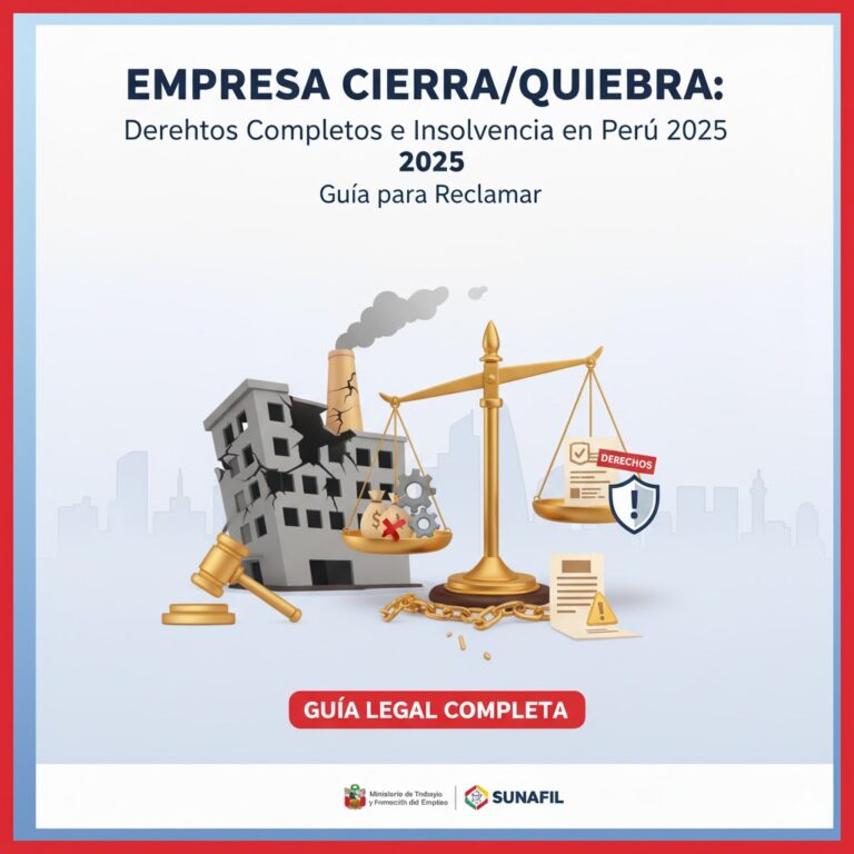 Empresa Cierra/Quiebra: Derechos Completos e Insolvencia en Perú