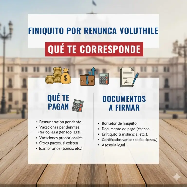 Finiquito por Renuncia Voluntaria en Chile