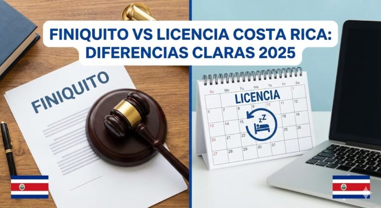 Finiquito vs Licencia Costa Rica