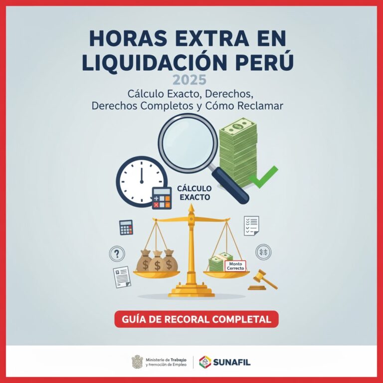 Horas Extra en Liquidación Perú