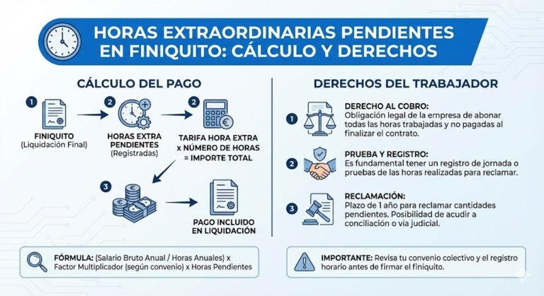 Horas Extraordinarias Pendientes en Finiquito