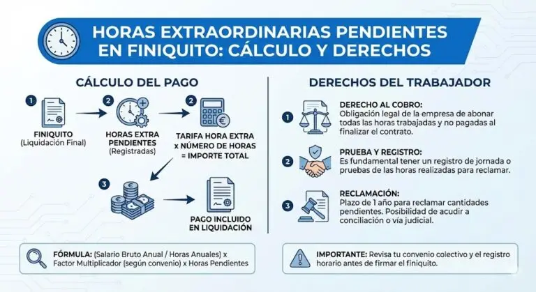 Horas Extraordinarias Pendientes en Finiquito