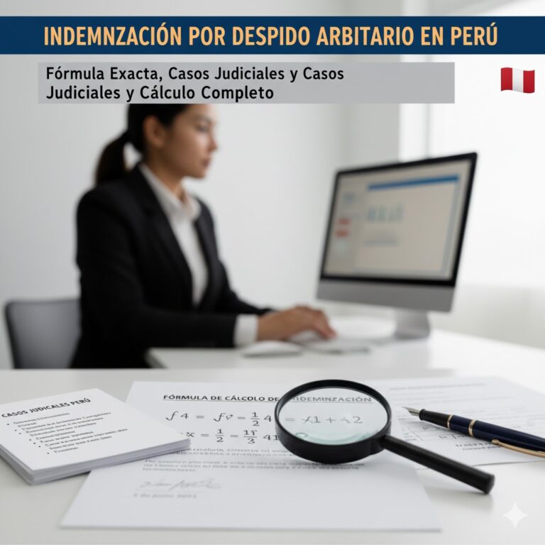 Indemnización por Despido Arbitrario en Perú
