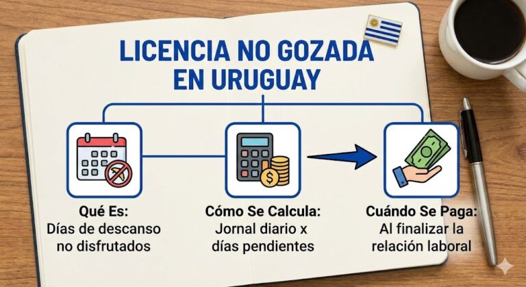 Licencia No Gozada en Uruguay