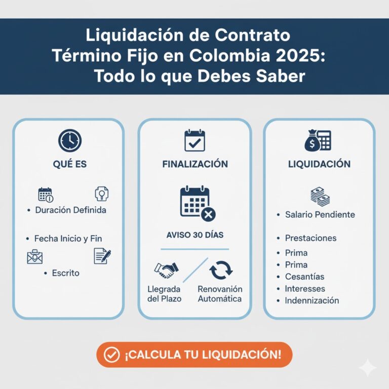 Liquidación de Contrato Término Fijo