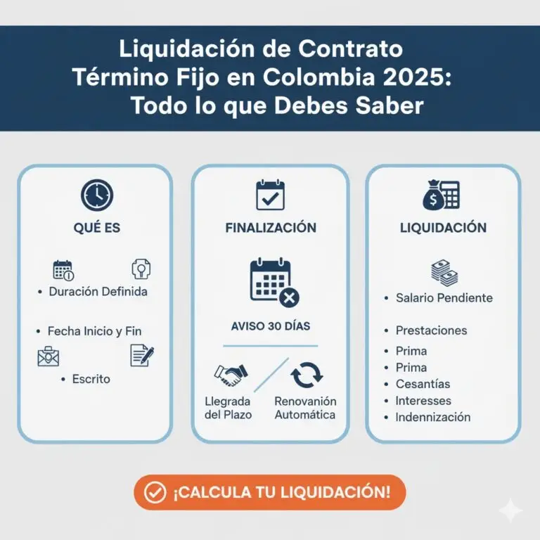 Liquidación de Contrato Término Fijo