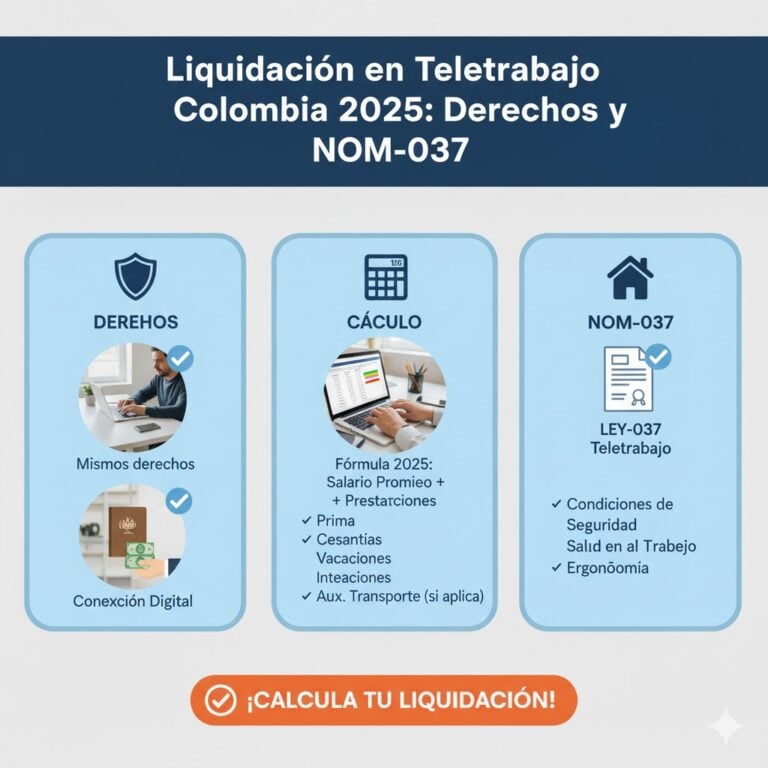 Liquidación en Teletrabajo Colombia