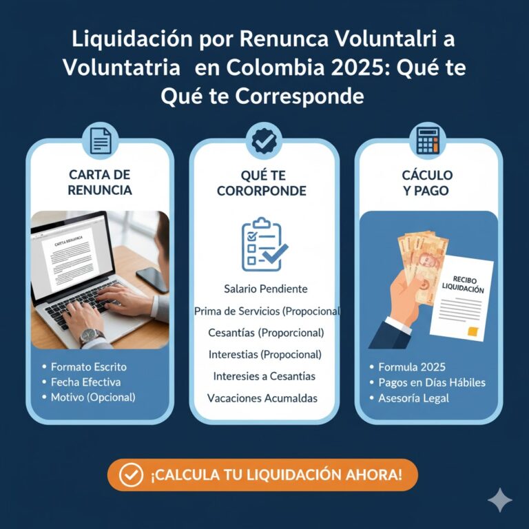 Liquidación por Renuncia Voluntaria en Colombia