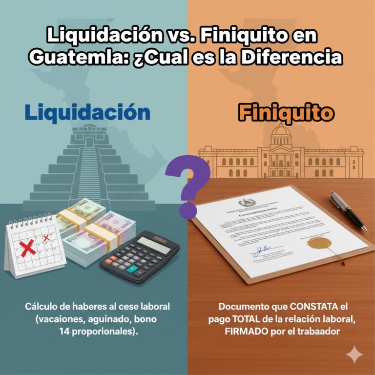 Liquidación vs. Finiquito en Guatemala