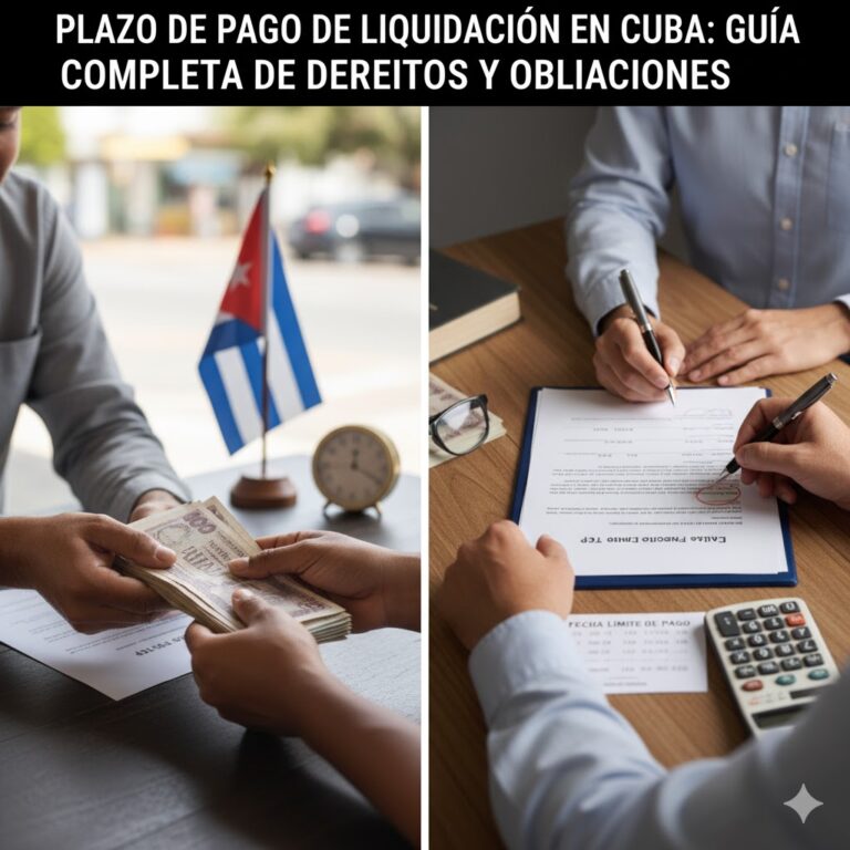 Plazo de Pago de Liquidación en Cuba