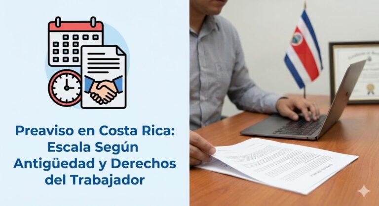 Preaviso en Costa Rica