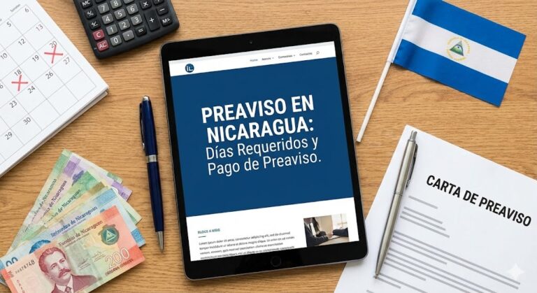 Preaviso en Nicaragua