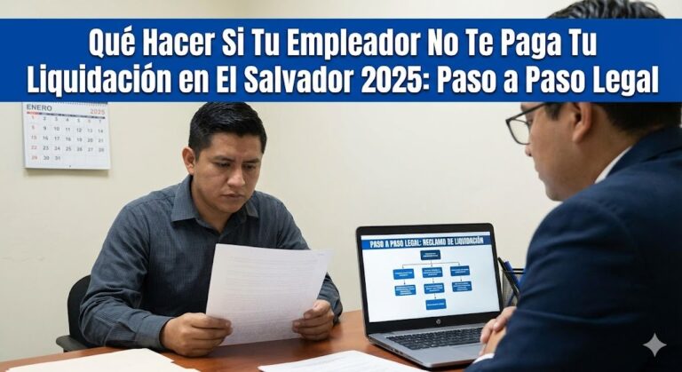 Qué Hacer Si Tu Empleador No Te Paga Tu Liquidación en El Salvador