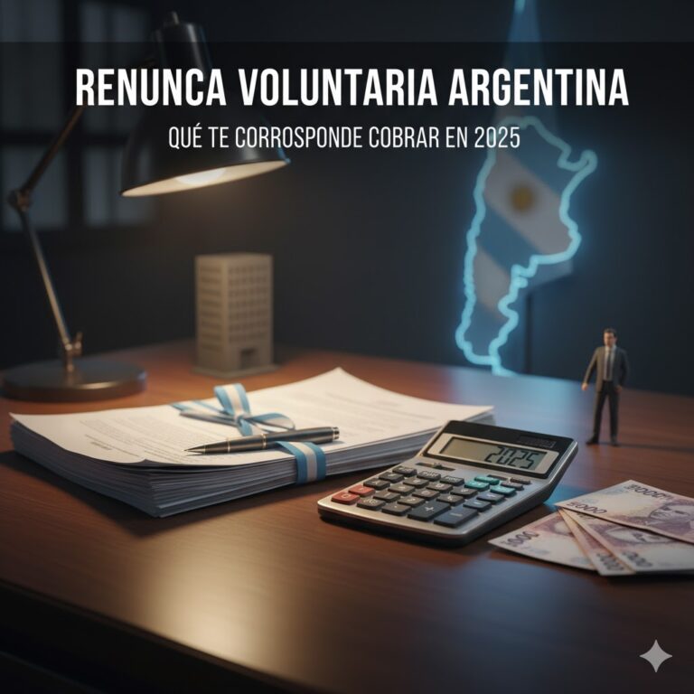 Renuncia Voluntaria Argentina: Qué Te Corresponde Cobrar