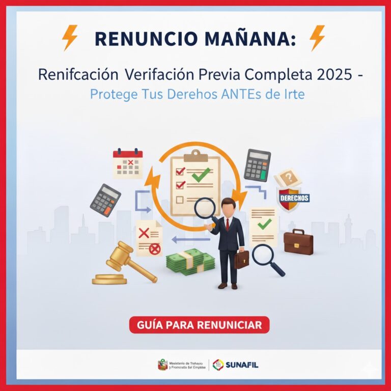 Renuncio Mañana: Verificación Previa Completa 2025