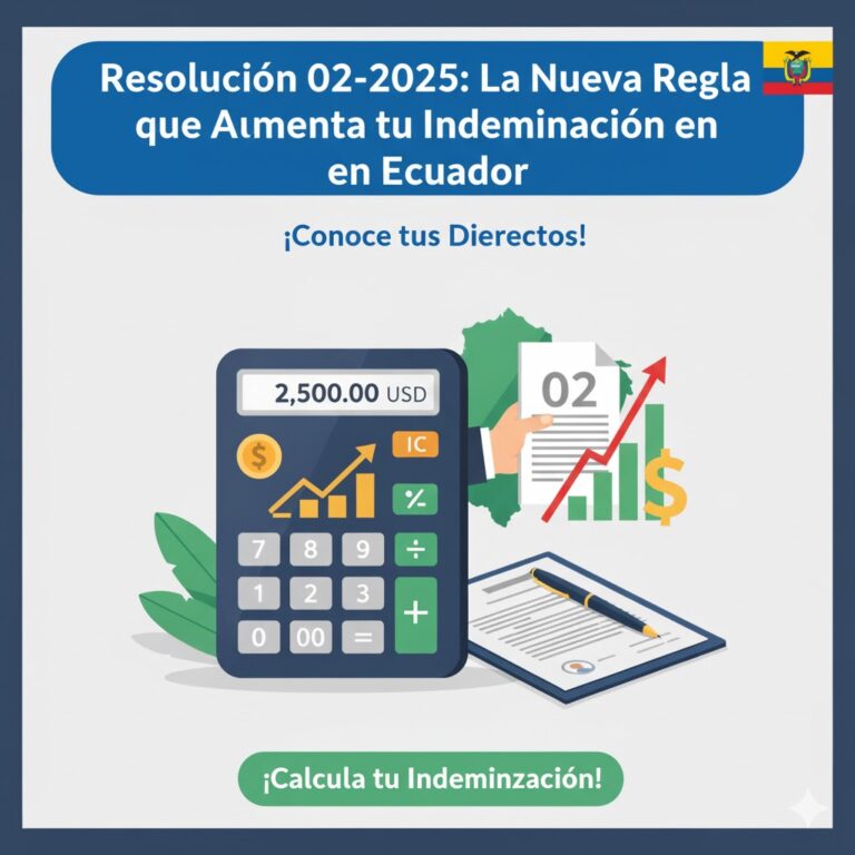 Resolución 02-2025 La Nueva Regla que Aumenta tu Indemnización en Ecuador