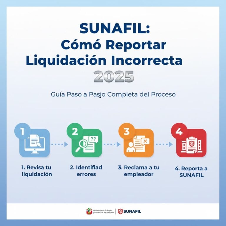 SUNAFIL: Cómo Reportar Liquidación Incorrecta