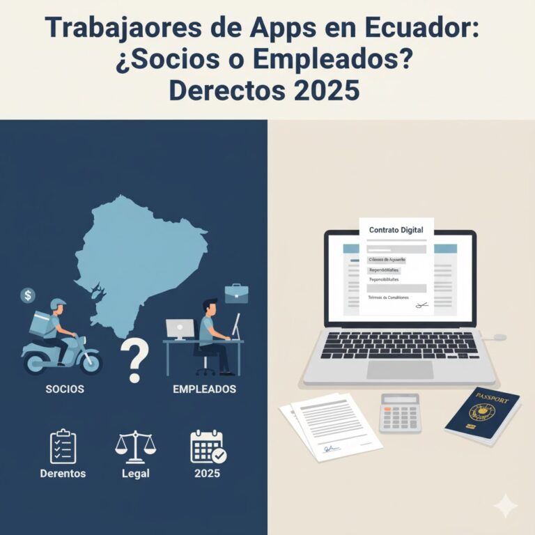 Trabajadores de Apps en Ecuador: ¿Socios o Empleados