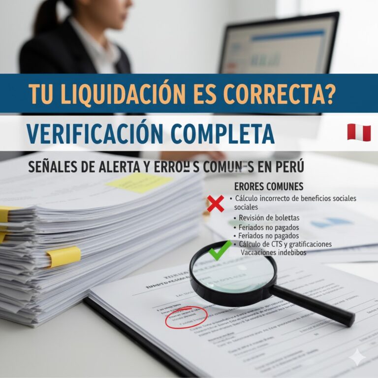 Tu Liquidación es Correcta? Verificación Completa, Señales de Alerta y Errores Comunes en Perú