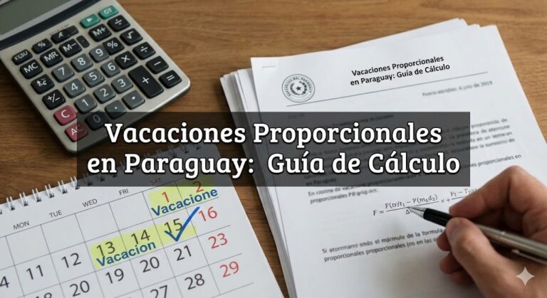 Vacaciones Proporcionales en Paraguay