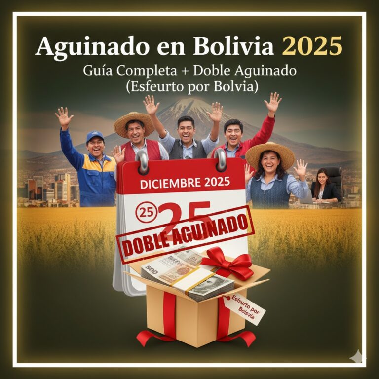 Aguinaldo en Bolivia 2025